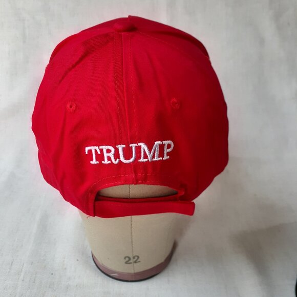 MAGA - 45-47 - Red Baseball Cap - Adjustable Fit - Picture 4 of 9